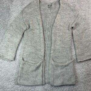 Aerie Sweater Womens Small Cardigan Wool Blend Pockets Oversized Comfy Cozy